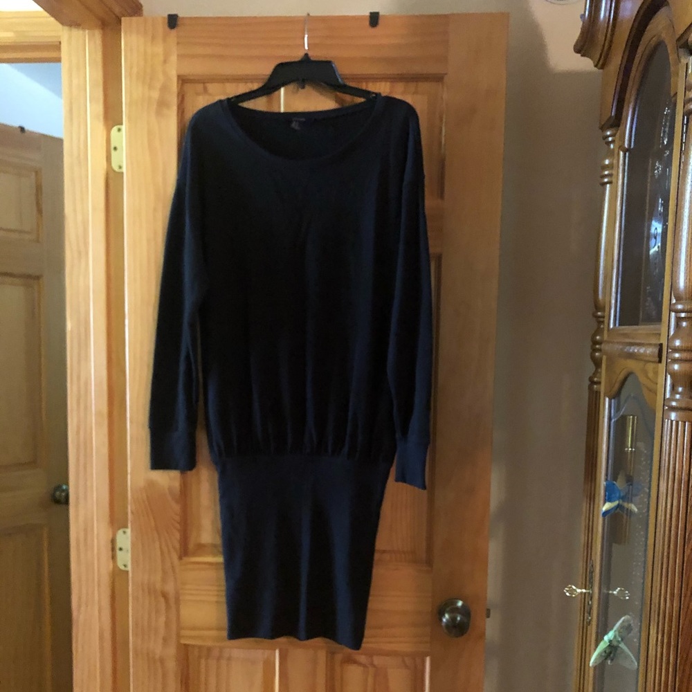 Black  dress- gather waist where you want.